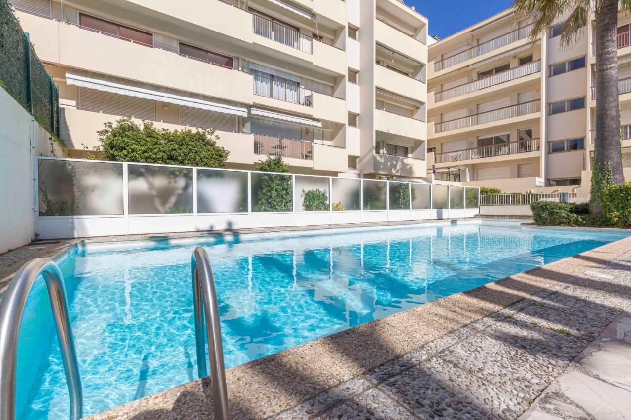 Chez J-P - 100M Beach 2-4Pers Terrace Sea View Pool Garage Antibes Exteriör bild